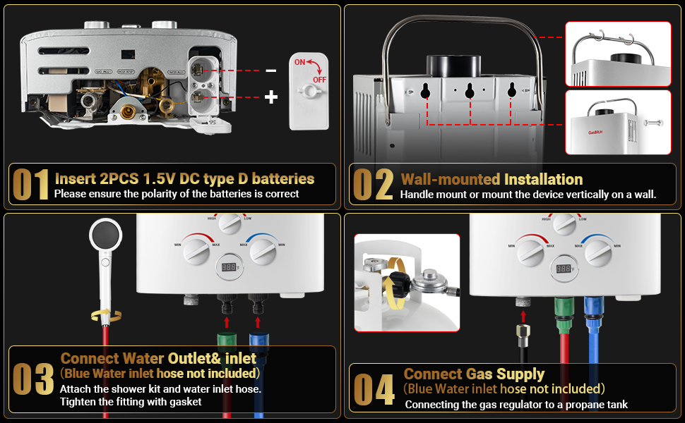 propane water heater tankless