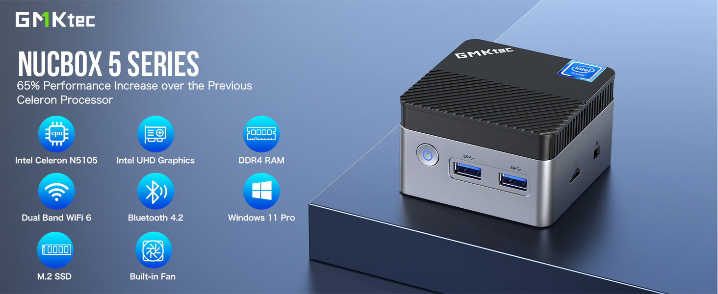 gmktec nucbox5 mini pc windows 11 pro all in one micro computer desktop intel celeron n5105
