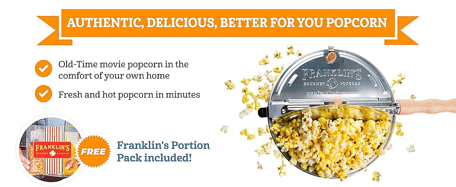 Authentic, delicious, better for you popcorn