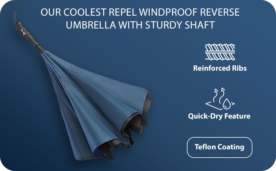 PUREVACY Windproof Travel Umbrella Double Layered Umbrella Heavy Duty Umbrella Windproof Wind Umbre