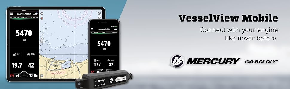VesselView Mobile, Mercury Marine, Connected Engines