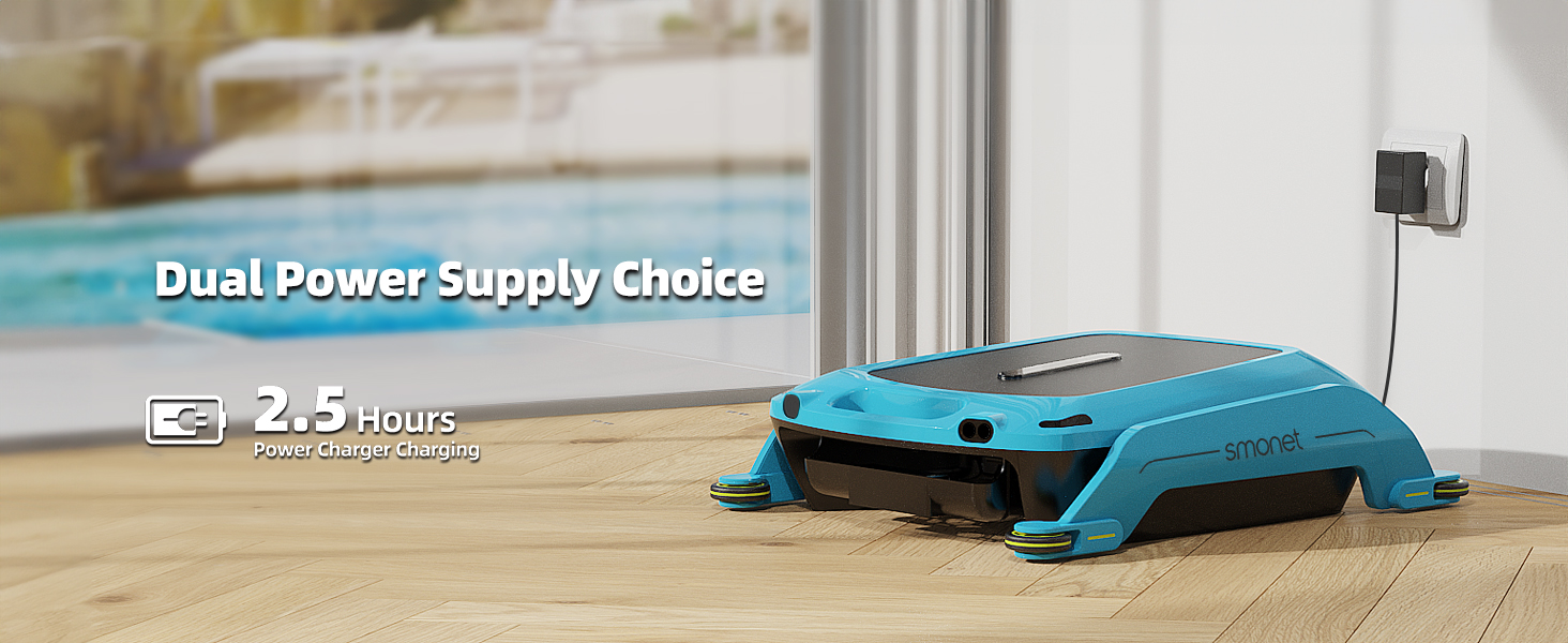 cordless pool cleaner robot skimmer