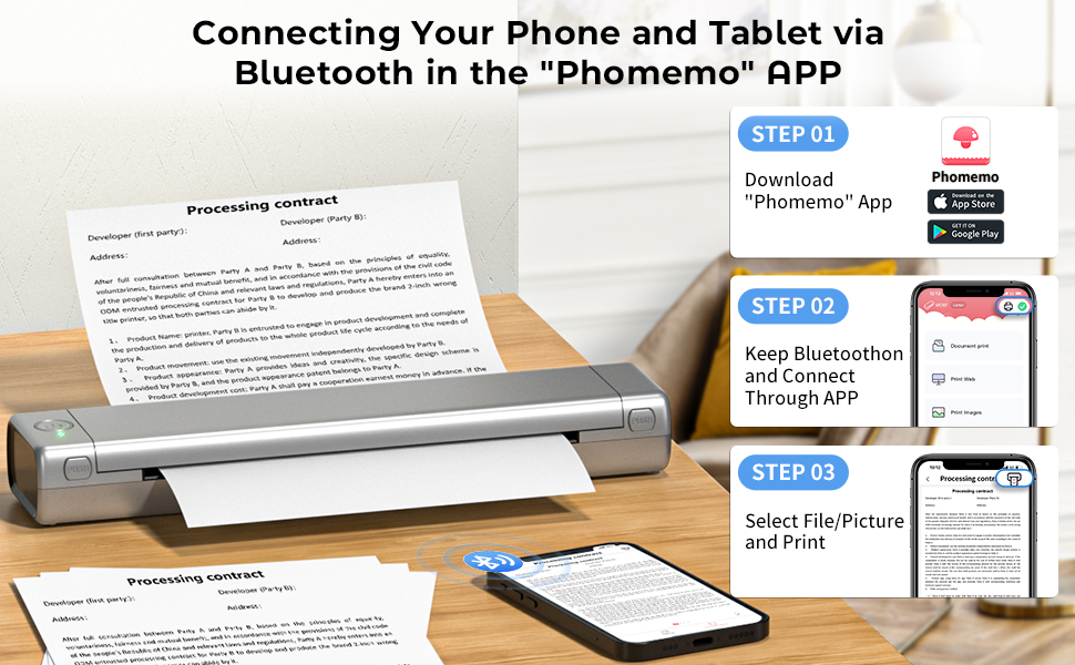 inkless portable printer compact printer