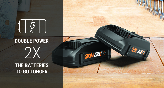 Keep one on the charger, and one on the tool you’re using. have the juice to keep going
