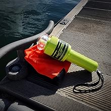 ResQFlare with Distress Flag, USCG approved, Eflare, Flare repalcement, Coast Guard, Distress Flag