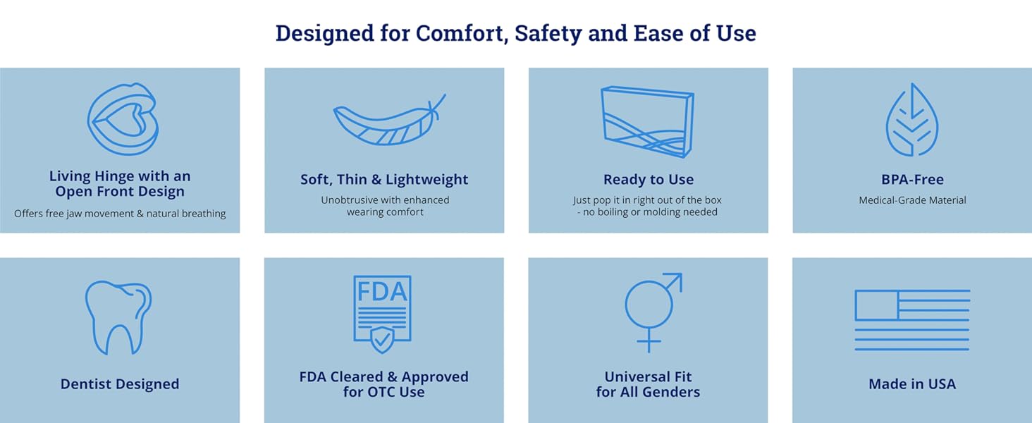 Designed for Comfort, Safety and Ease of Use. Living Hinge with an Open Front Design.
