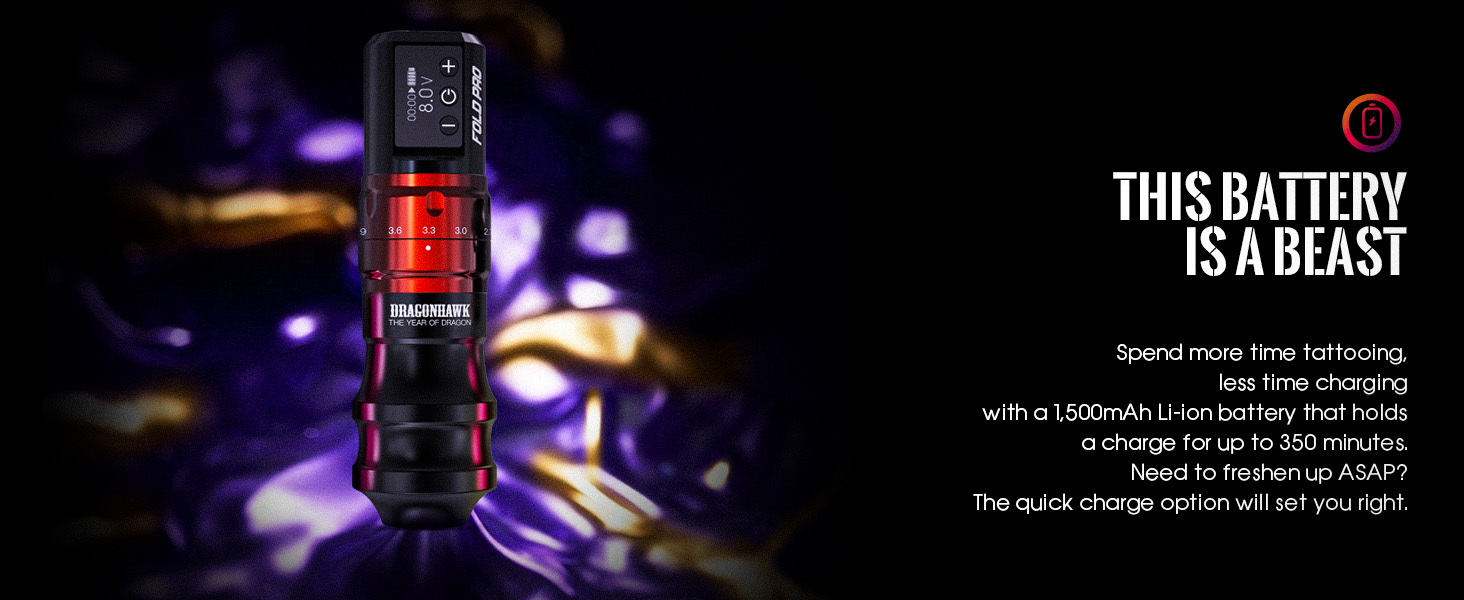 cordless tattoo battery power supply