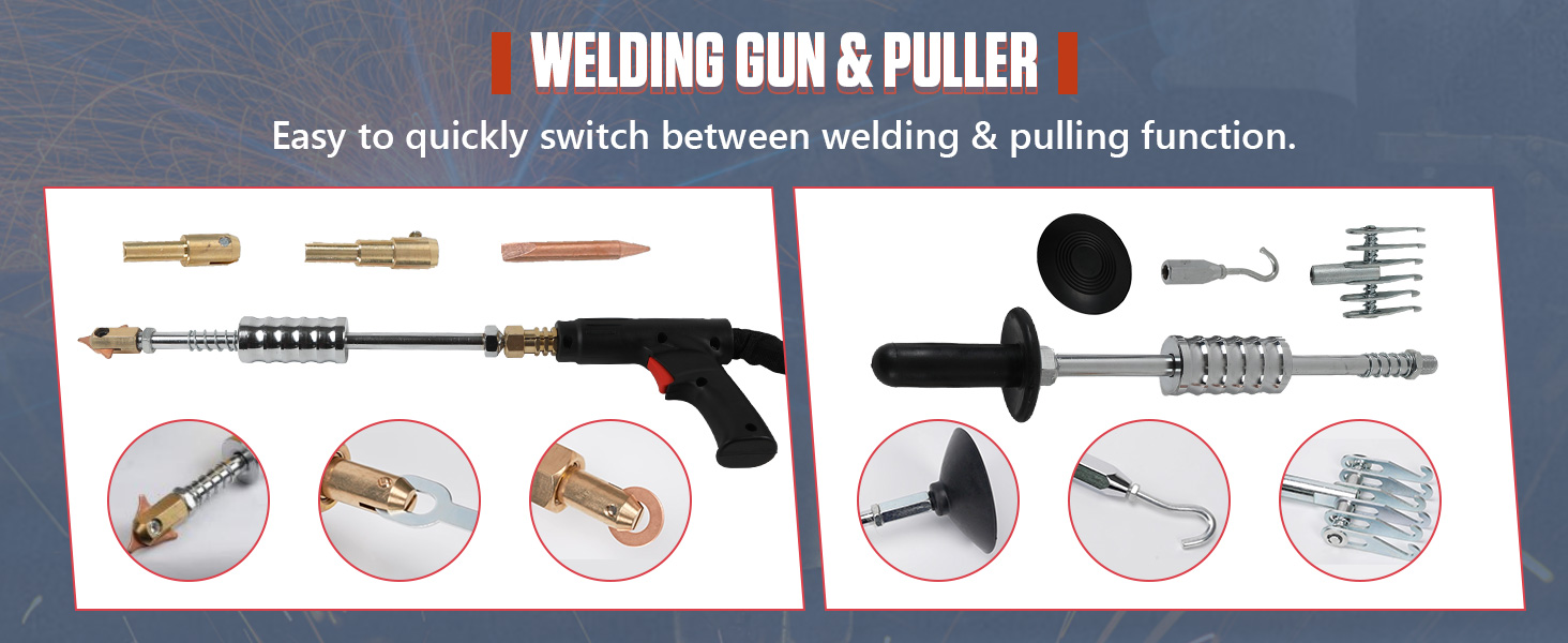 stud welder dent puller kit spot machine car body repair welding automatic auto spotter 110v 220v