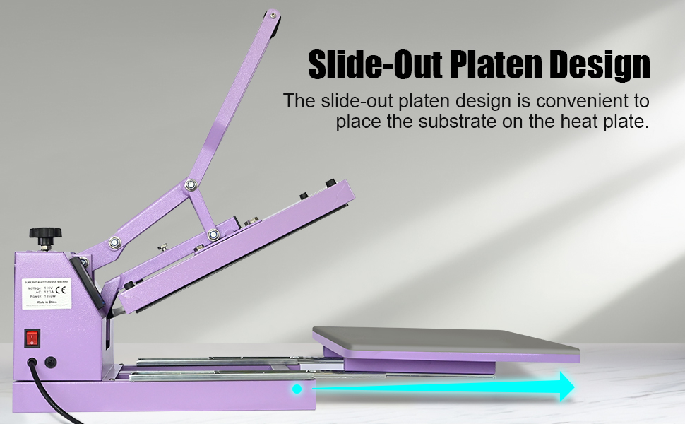 PlanetFlame Slide-out Heat Press Transfer Machine