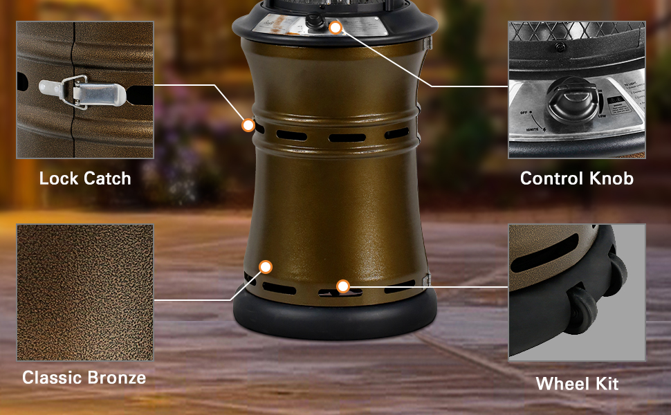 Propane patio heater