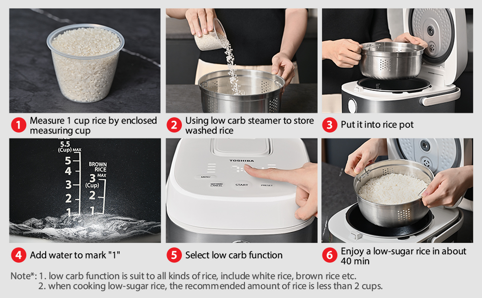 Low carb rice cooker