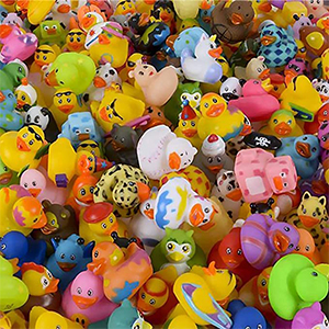 assorted rubber ducks