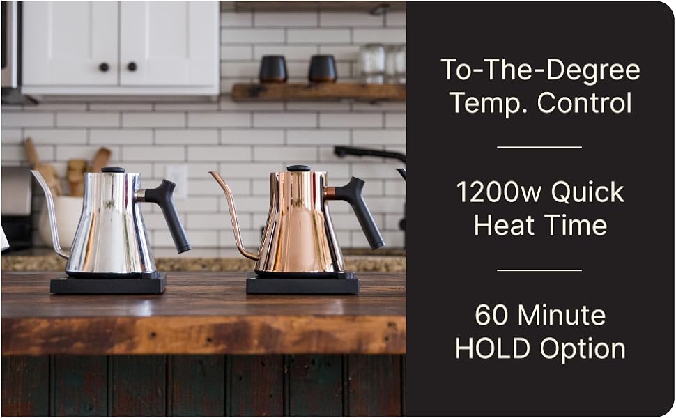 Fellow, Stagg, Electric Kettle, Temp Control, Pour Over, Coffee Lovers, Tea Lovers, Kettle, Pro