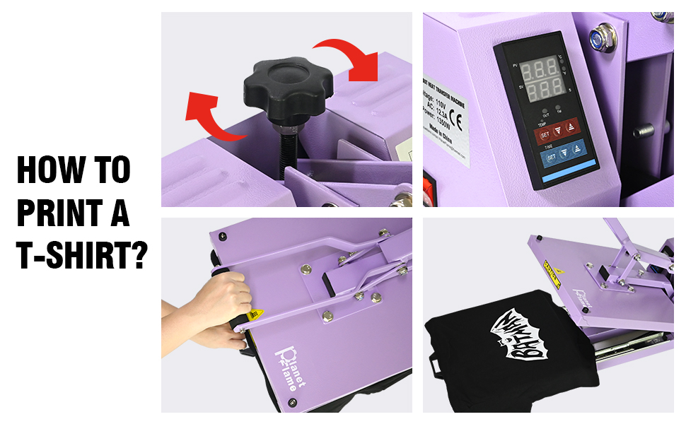 PlanetFlame Heat Press Machine 15×15inch
