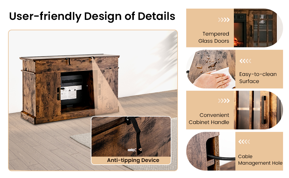 Electric Fireplace TV Stand