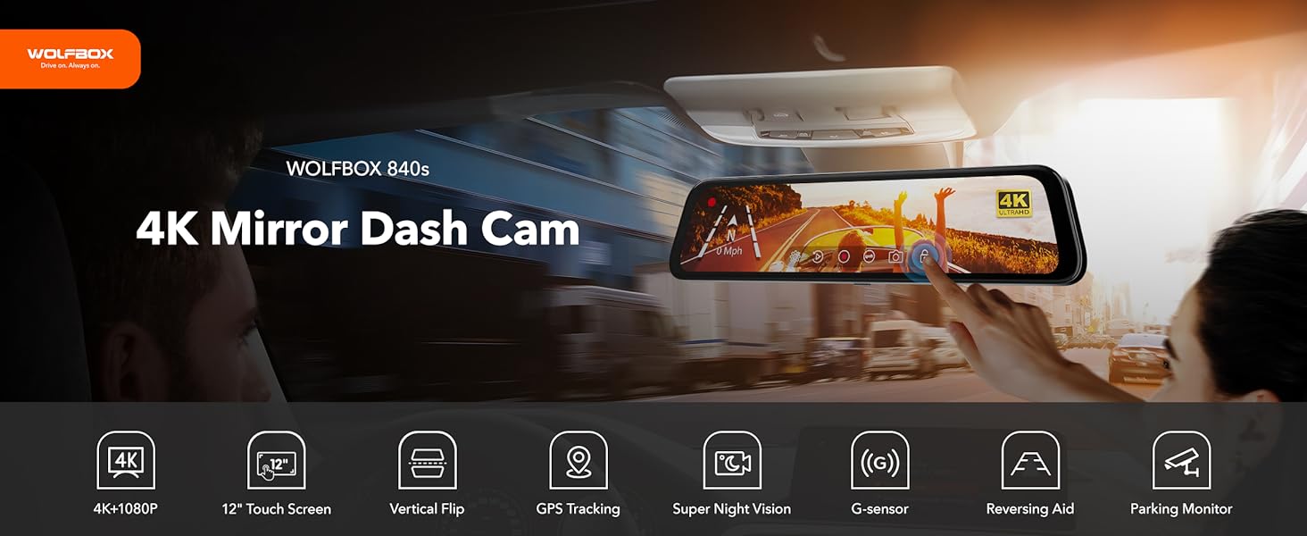 rear view mirror camera wireless