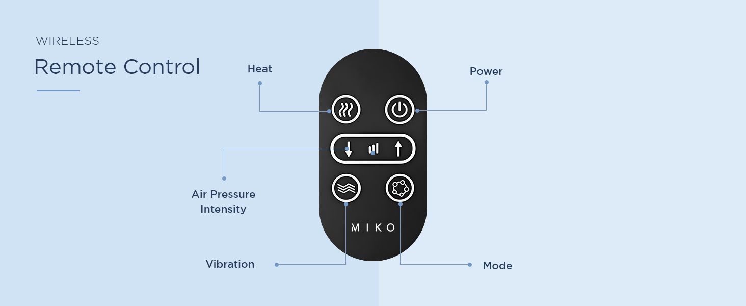 wireless remote Mas 2 foot massager