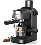 Coffee Machine, 3.5 Bar Coffee Maker with Milk Frother, 800W Compact Espresso and Cappuccino Mach...